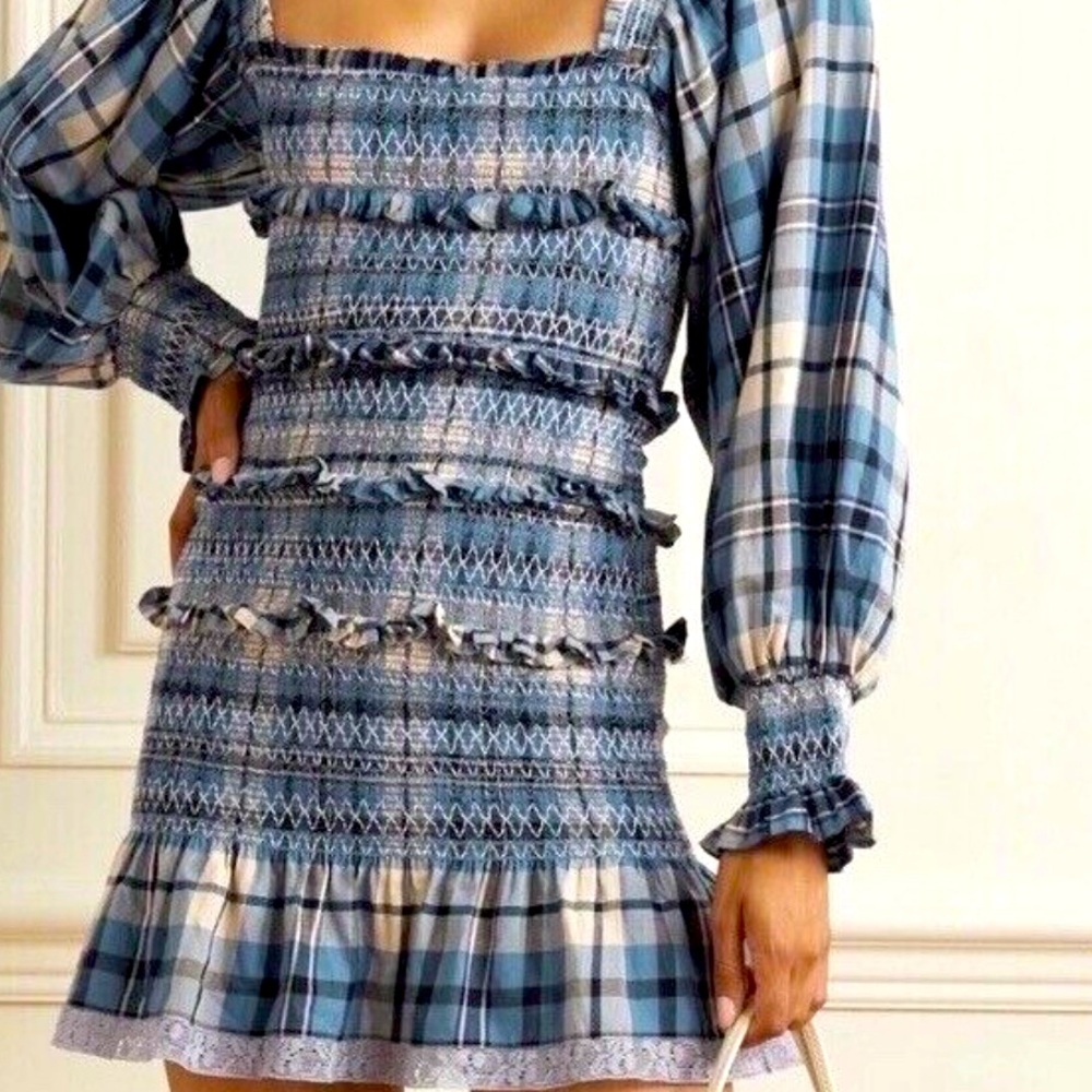 LoveShackFancy Stanley plaid Dress